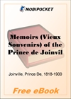 Memoirs (Vieux Souvenirs) of the Prince de Joinville for MobiPocket Reader