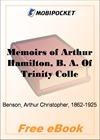 Memoirs of Arthur Hamilton for MobiPocket Reader