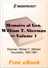 Memoirs of Gen. William T. Sherman - Volume 1 for MobiPocket Reader