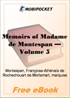 Memoirs of Madame de Montespan, Volume 5 for MobiPocket Reader
