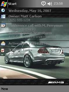 Mercedes-Benz CLK 63 AMG Black Series Theme for Pocket PC