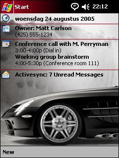 Mercedes SLR Brabus 5 OVR Theme for Pocket PC