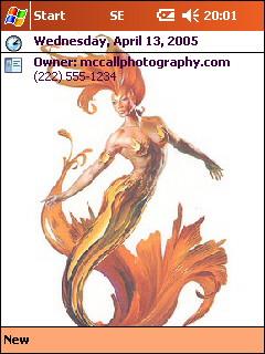 Mermaid Gold Theme for Pocket PC