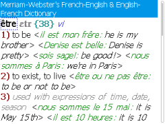 Merriam-Webster's English-French & French-English Dictionary for BlackBerry
