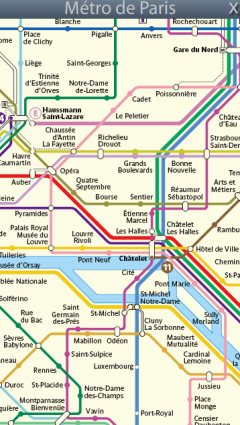 Metro de Paris Map