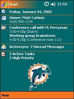 Miami Dolphins Theme for Pocket PC