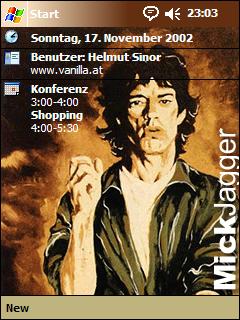 Mick Jagger 2 Animated Theme for Pocket PC