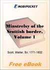 Minstrelsy of the Scottish border, Volume 1 for MobiPocket Reader