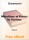 Miscellany of Poetry for MobiPocket Reader