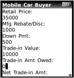 Mobile Car Buyer (BlackBerry)