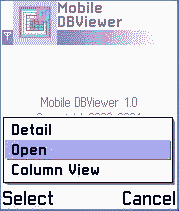 Mobile Database Viewer for Series 60