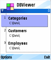 Mobile Database Viewer for Series 60 3rd Edition