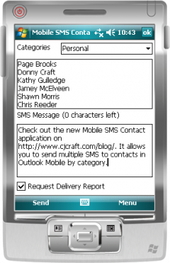 Mobile SMS Contact