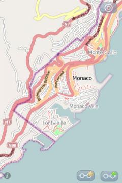 Monaco Offline Street Map