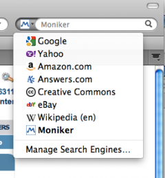 Moniker Domain Search - Firefox Addon