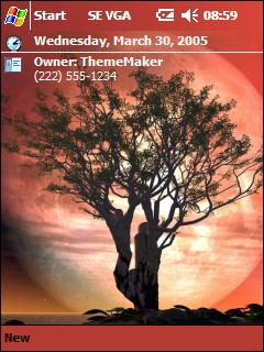 Moon Tree VGA Theme for Pocket PC