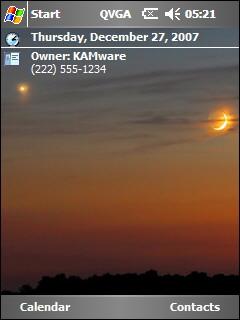 Moon and Planets 1 Theme for Pocket PC