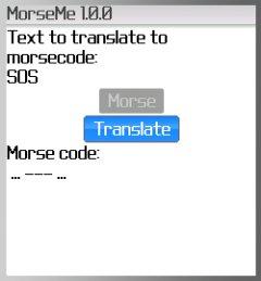 MorseMe for BlackBerry