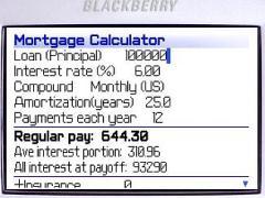 Mortgage Calculator (BlackBerry)