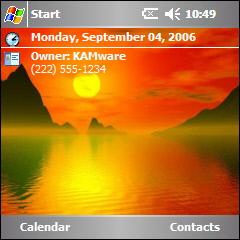 Mountain Red Theme for Pocket PC