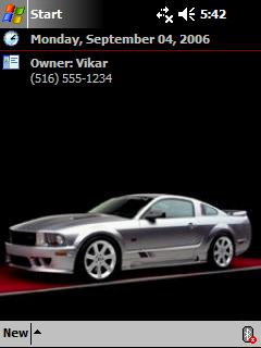 Mustang Saleen VK Theme for Pocket PC