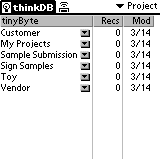 MyProjects for ThinkDB