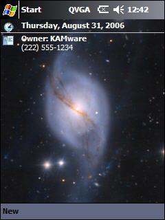 NGC 3718 Theme for Pocket PC