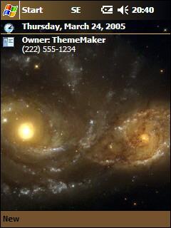 NGC2207 QVGA Theme for Pocket PC