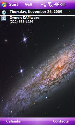 NGC253 Theme for Pocket PC