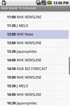 NHK World TV Schedule
