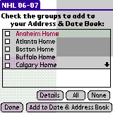 NHL Schedule 2006-07