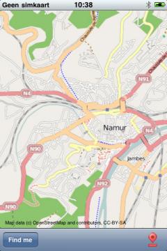 Namur Street Map