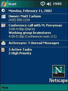 Netscape Theme for Pocket PC