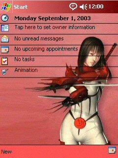 Ninja Girl Theme for Pocket PC