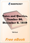 Notes and Queries, Number 06, December 8, 1849 for MobiPocket Reader
