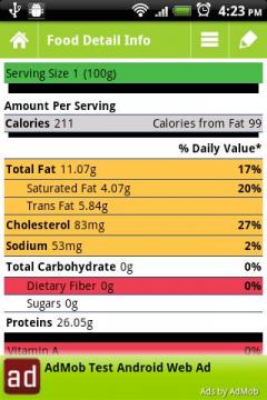 Nutrition Facts Assistant
