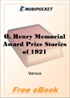 O. Henry Memorial Award Prize Stories of 1921 for MobiPocket Reader