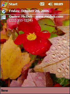 October Colors Theme for Pocket PC