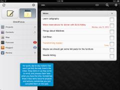 OmniFocus for iPad
