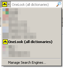 OneLook (all dictionaries) - Firefox Addon