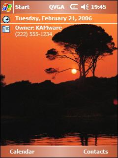 Orange Sunset Theme for Pocket PC