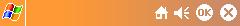 Orange WisBar skin for Pocket PC
