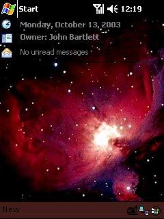 Orion Nebula Theme for Pocket PC