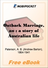 Outback Marriage for MobiPocket Reader