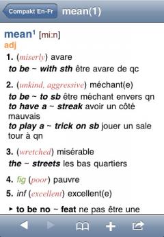 PONS Compact Dictionary French-English-French (iPhone/iPad)