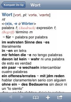 PONS Compact Dictionary Spanish-German (iPhone/iPad)