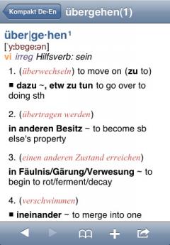 PONS Compact German - English Dictionary (iPhone/iPad)
