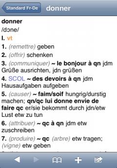 PONS Standard French Dictionary (iPhone/iPad)