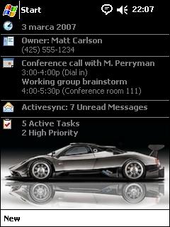 Pagani Zonda DRC Theme for Pocket PC