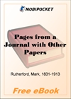 Pages from a Journal with Other Papers for MobiPocket Reader